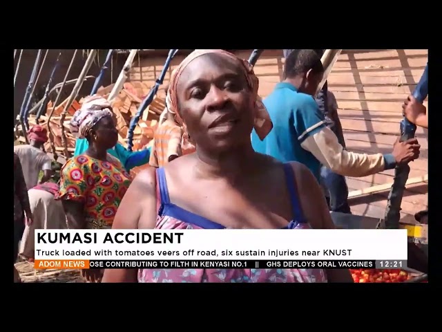 ⁣Four reportedly dead, 23 others severly injured near Aggrey Memorial SHS - Premtobre Kasee on AdomTV