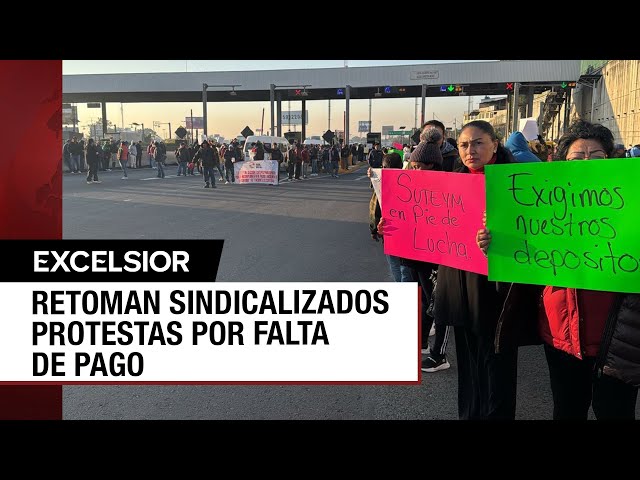 ⁣Trabajadores de Ecatepec tomaron casetas por incumplimiento de pagos