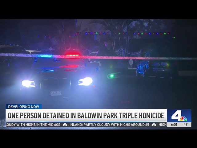 ⁣One person detained in Baldwin Park triple homicide