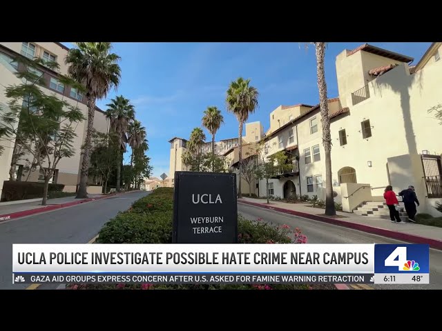 ⁣UCLA police investigate possible hate crime near campus