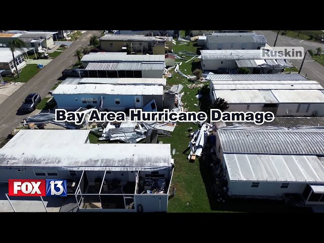 ⁣Hurricane aftermath: Aerial views of catastrophic damage in Florida