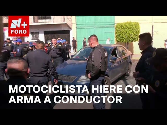 ⁣Riña entre vecinos y pasajeros de un automóvil en Iztapalapa, CDMX - Las Noticias