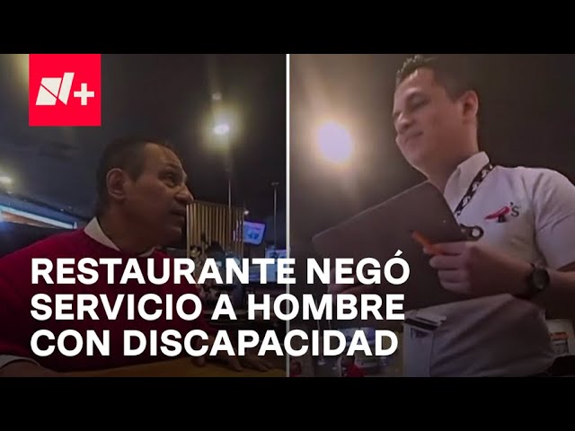 ⁣Discrimina hombre con discapacidad visual y su perro en restaurante - Las Noticias