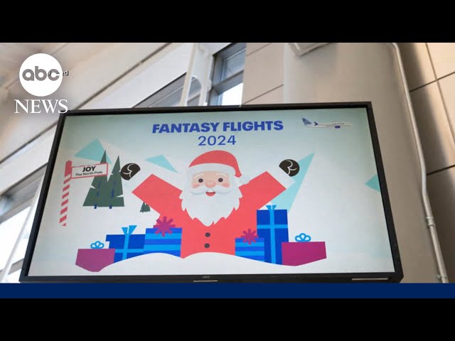 ⁣Taking a 'fantasy flight' with Santa