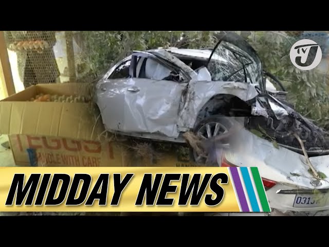 ⁣Car Crashes into 4 Trees, 1 Person in Critical Condition | Egg Shortage in Jamaica