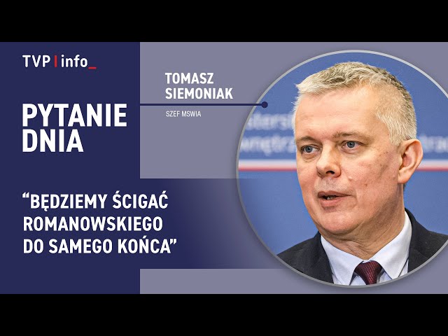 ⁣Romanowski ukrywał się w klasztorze? Siemoniak o tropach | PYTANIE DNIA