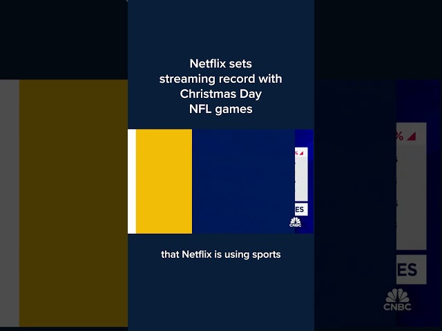 ⁣Netflix sets streaming record with Christmas Day NFL games