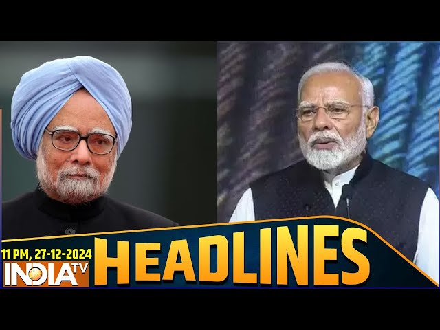 ⁣11:25 PM Headlines : मनमोहन सिंह का मेमोरियल बनवाएगी मोदी सरकार | Manmohan Singh Death | PM Modi