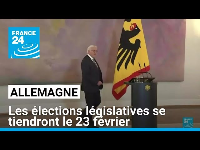 ⁣Allemagne : les élections législatives se tiendront le 23 février • FRANCE 24