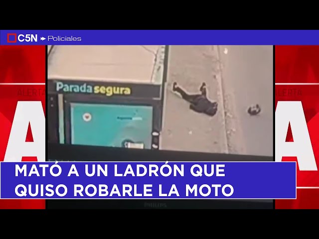 ⁣MATÓ  a un LADRÓN que quiso ROBARLE la moto en ESTEBAN ECHEVERRÍA