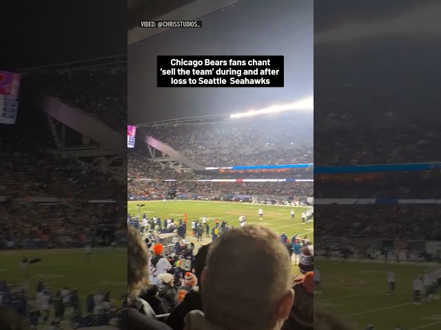 ⁣Chicago Bears fans chant ‘sell the team' during and after loss to Seattle  Seahawks