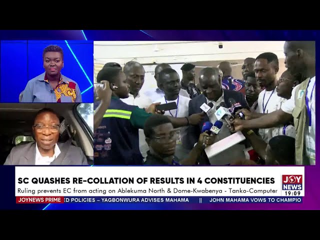 ⁣SC ruling prevents EC from acting on Ablekuma North & Dome Kwabenya - Tanko-Computer | JoyNews P