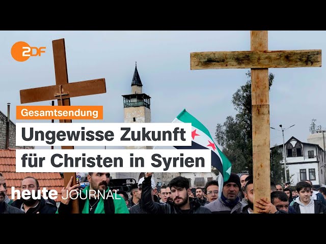 ⁣heute journal vom 27.12.24 Lage der syrischen Christen, Flugzeugabsturz, 20 Jahre nach dem Tsunami