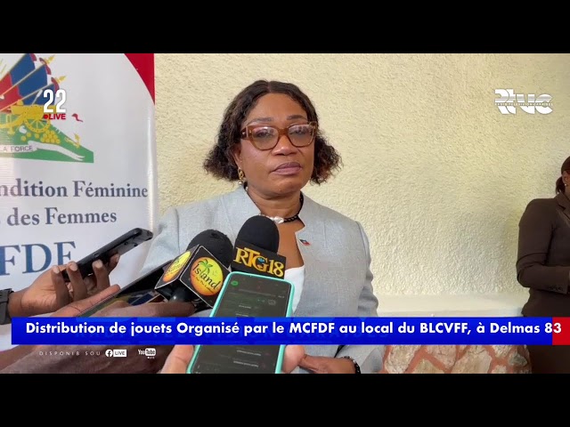 ⁣Distribution de jouets organisé par le MCFDF au local du BLCVFF, à Delmas 83