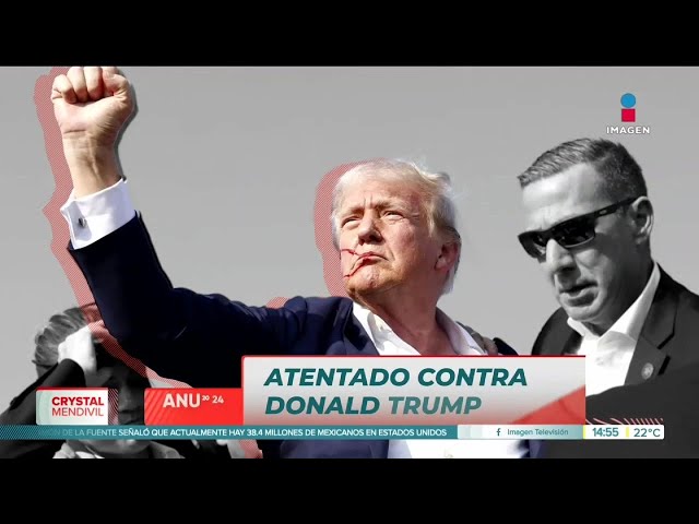 ⁣Así se vivió el atentado en contra de Donald Trump en este año | Noticias con Crystal Mendivil