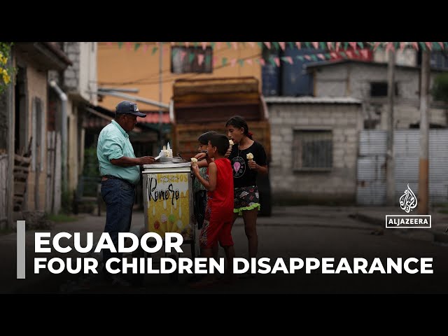 ⁣Disappearance of four children in Ecuador sparks public protests