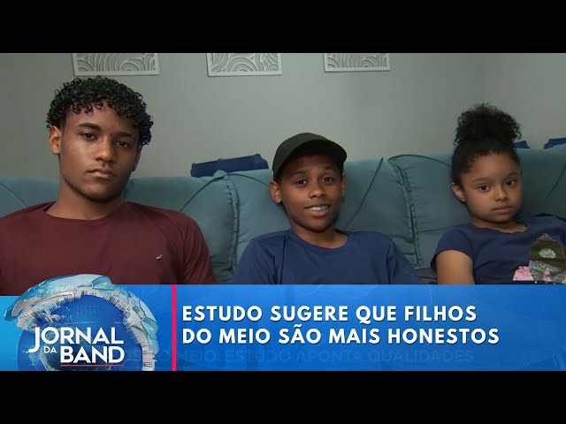 ⁣Estudo sugere que filhos do meio são mais honestos | Jornal da Band