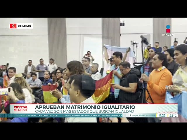 ⁣Luego de más de 7 años, aprueban el matrimonio igualitario en Chiapas | Noticias con Crystal