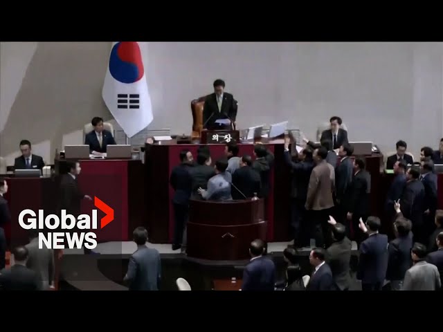 ⁣South Korea's parliament impeaches acting president Han