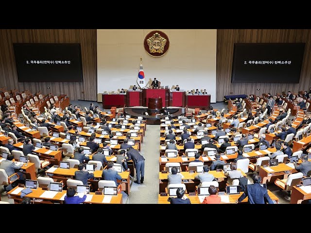 ⁣Le Parlement sud-coréen destitue le président Han en exercice