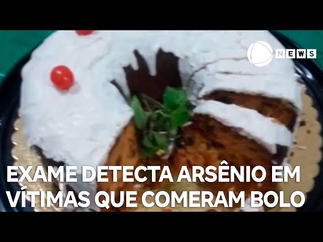 ⁣Exame detecta arsênio em vítimas que comeram bolo