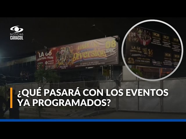 ⁣En Cali la Alcaldía cerró la Carpa La 66 por concierto realizado sin autorización