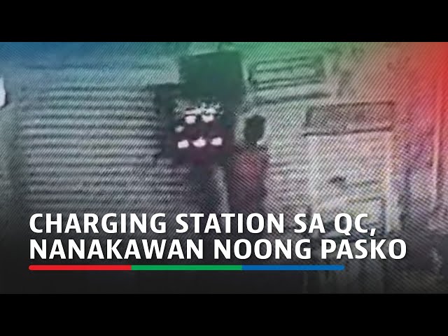 ⁣Pagnanakaw sa charging station sa Quezon City noong Pasko, huli sa CCTV