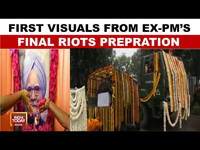 ⁣Dr Manmohan Singh's Final Journey: From Residence To AICC HQ, State Funeral Awaits | India Toda