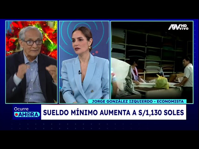 ⁣González Izquierdo sobre aumento del sueldo mínimo: "Dos millones de peruanos serán beneficiado