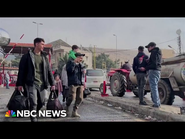 ⁣Syrian refugees consider going home after fall of Assad regime