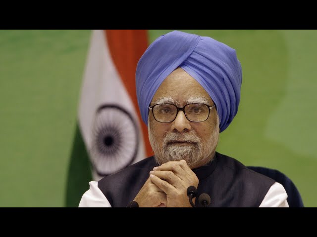 ⁣Funeral held for former Indian Prime Minister Manmohan Singh