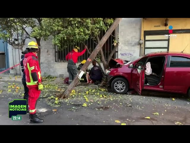 ⁣Hombre semidesnudo causó destrozos tras accidente en GDL | Noticias GDL con Rey Suárez