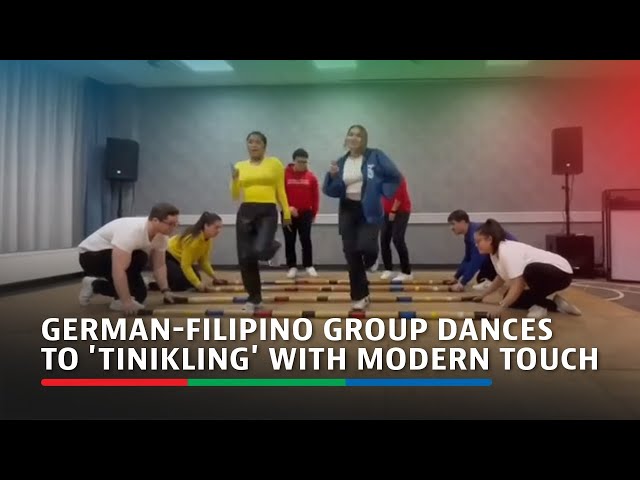 ⁣Group of German-Filipinos rekindles Pinoy roots by dancing 'Tinikling' dance with R&B 