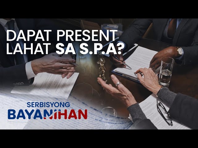 ⁣Kailangan bang personal na dumalo ang lahat ng involved sa notary ng SPA?