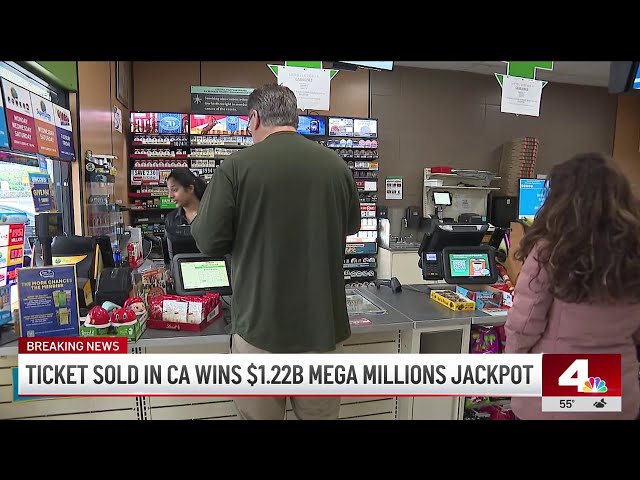 ⁣Ticket sold in CA wins $1.22B Mega Millions jackpot