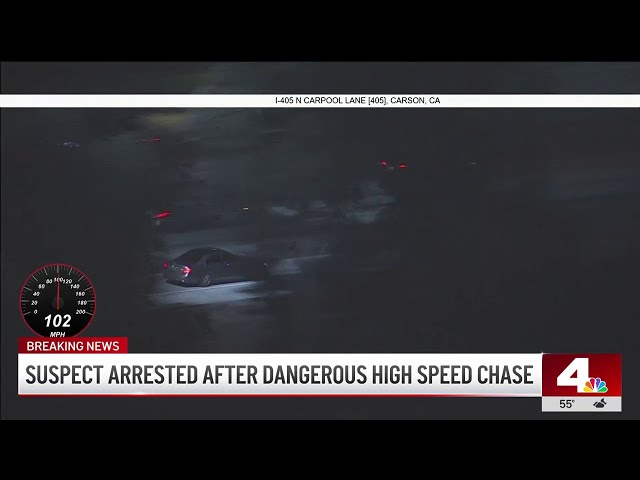 ⁣Two people arrested following high-speed chase in the South Bay area