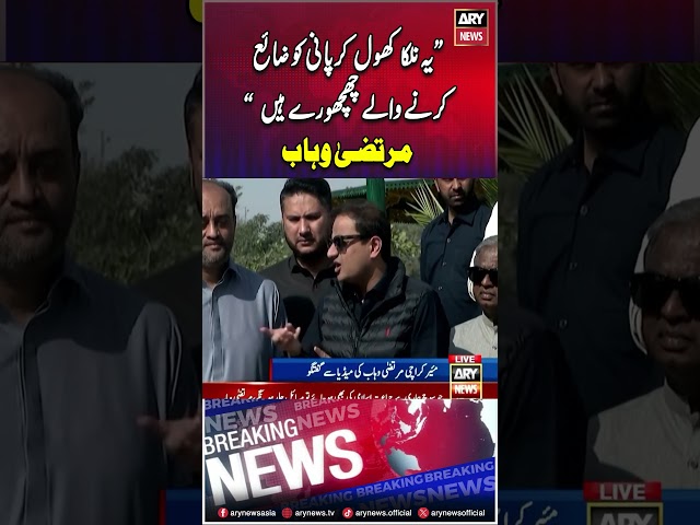 ⁣#murtazawahab #KarachiMayor #publicprotests #watertanker #arynews #youtubeshorts #shorts #reels