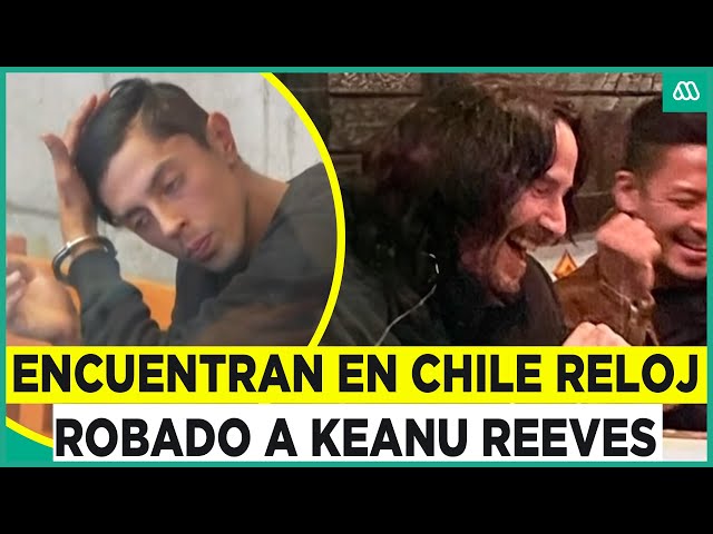 ⁣Lanzas chilenos tenían reloj robado a Keanu Reeves: Rolex estaba grabado con dedicatoria del actor