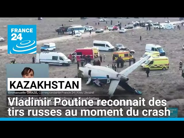 ⁣Kazakhstan : Vladimir Poutine reconnait des tirs russes au moment du crash • FRANCE 24