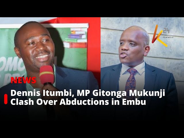 ⁣Dennis Itumbi, MP Gitonga Mukunji Clash Over Social Media Usage and Abductions in Embu.