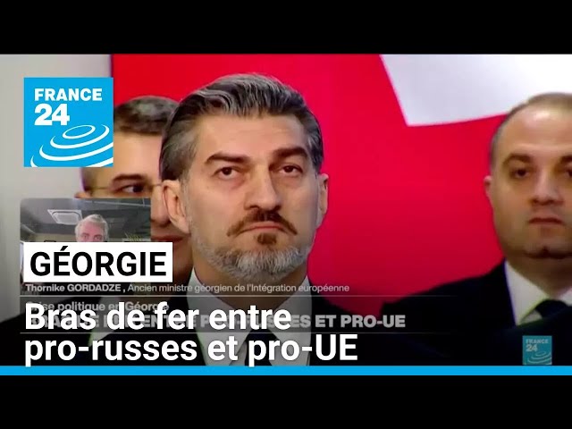 ⁣Géorgie : bras de fer entre pro-russes et pro-UE • FRANCE 24