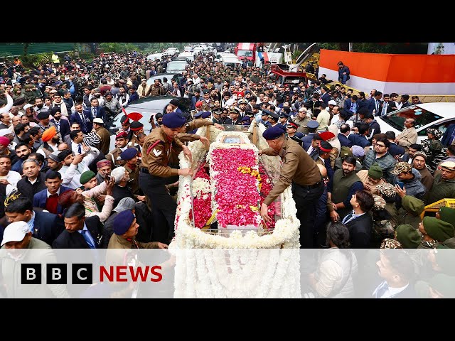 ⁣India mourns ex-PM Manmohan Singh with full state funeral | BBC News