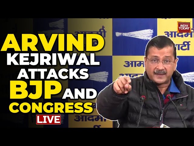 ⁣Arvind Kejriwal Attacks BJP And Congress LIVE | Delhi LG Probe Against AAP | Arvind Kejriwal PC