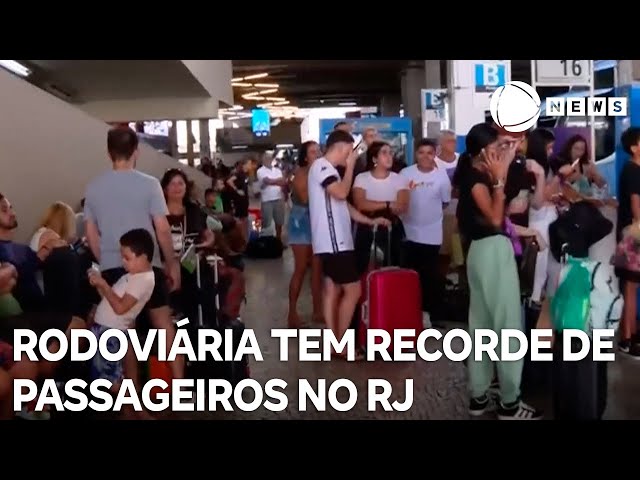 ⁣Mais de 100 mil pessoas devem passar por rodoviária do Rio de Janeiro