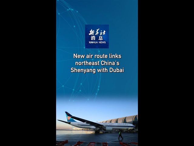 ⁣Xinhua News | New air route links northeast China's Shenyang with Dubai