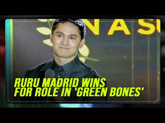 ⁣WATCH: Ruru Madrid makes emotional speech after Best Supporting Actor win | ABS-CBN News