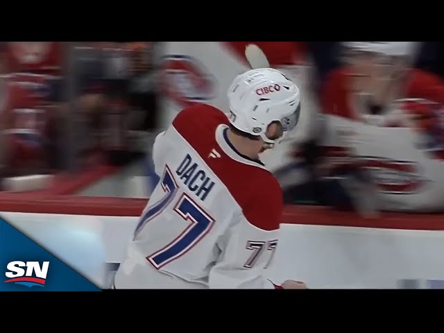 ⁣Canadiens' Kirby Dach Goes Backhand For Slick Breakaway Goal vs. Panthers