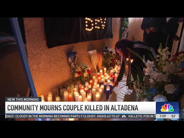 ⁣Community mourns couple killed in Altadena