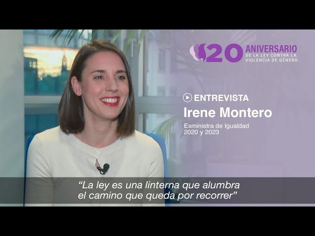 ⁣IRENE MONTERO - EXMINISTRA DE IGUALDAD: "La LEY es una LINTERNA que ALUMBRA el CAMINO por RECOR