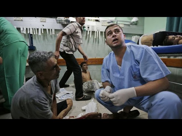 ⁣Israeli army detains dozens of workers at hospital in northern Gaza